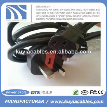 6Ft BS Notebook Laptop Netzkabel Kabel BS1363 bis C5